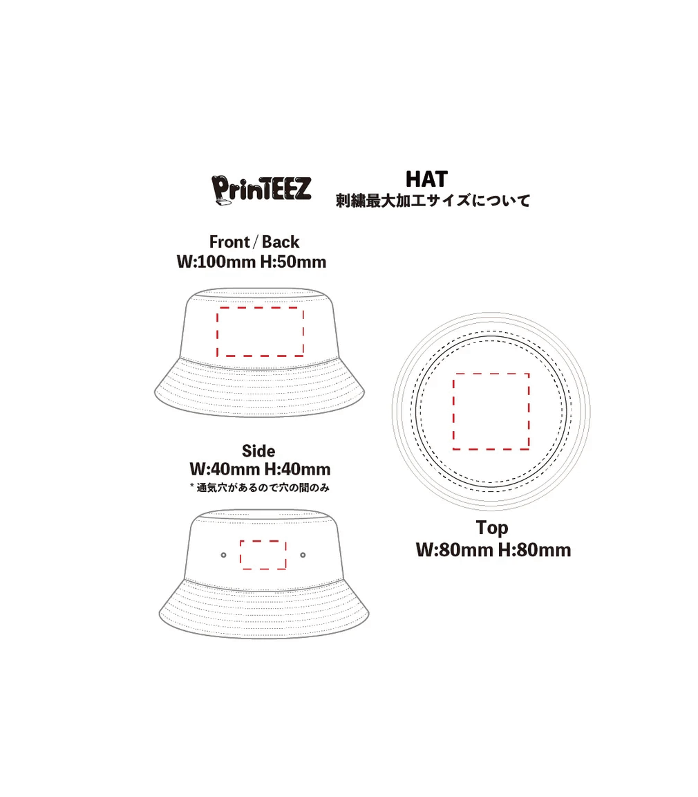 ストライプバケットハット (NF-1595)