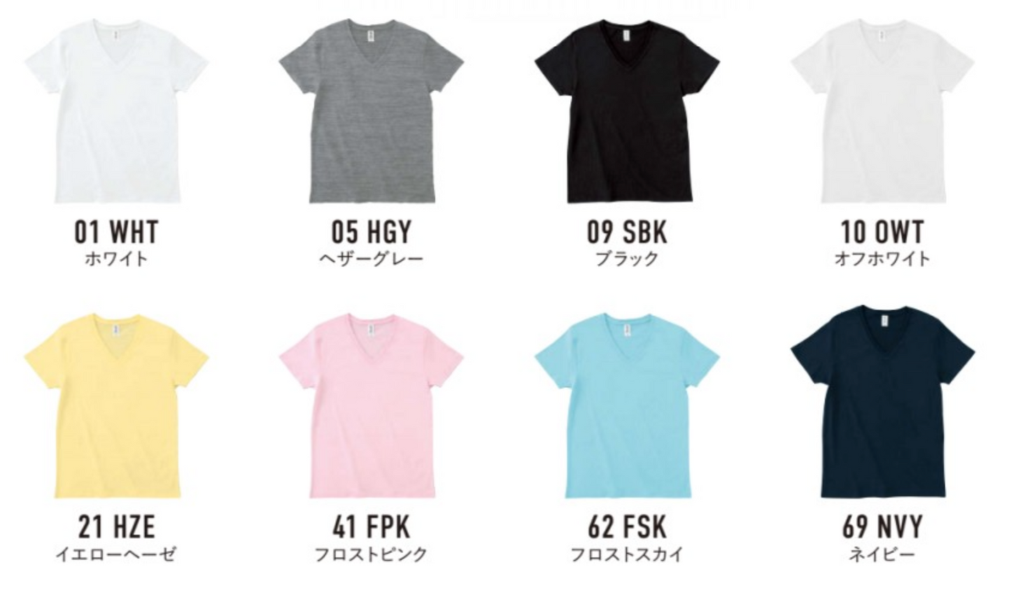 4.3oz スリムフィット VネックTシャツ(TR-113)