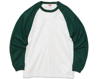 5.6oz Raglan Long Sleeve T-Shirt (1.6 inch Rib) (UA-504801)