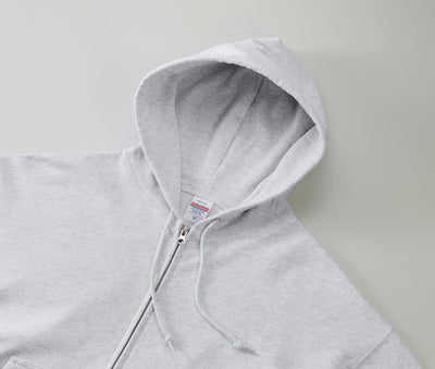 10.0oz ボックスシルエット スウェット フルジップ パーカ 裏パイル (UA-520101)