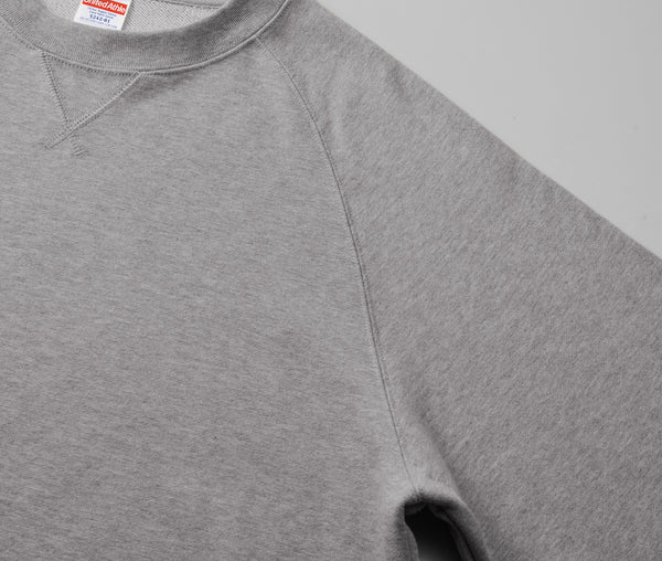 10.0oz Raglan Sleeve Crew Neck Sweatshirt (Tile Lining) (UA-524201)