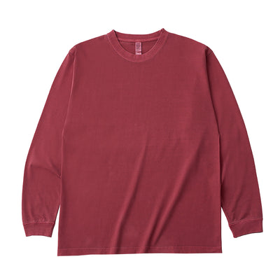 6.6oz Long Sleeve Garment Dyed T-Shirt with 1.6" Rib (DF-1201D)