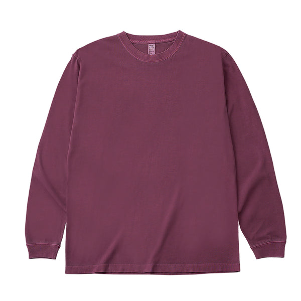 6.6oz Long Sleeve Garment Dyed T-Shirt with 1.6" Rib (DF-1201D)