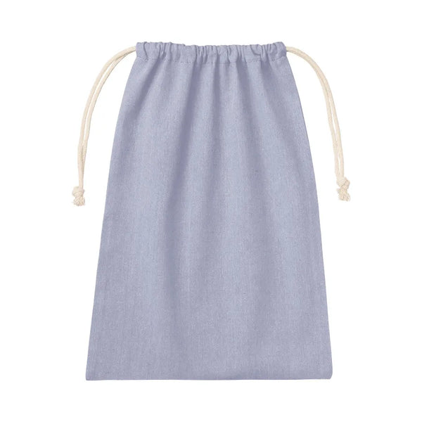 Chambray drawstring bag, size L (TR-1232)