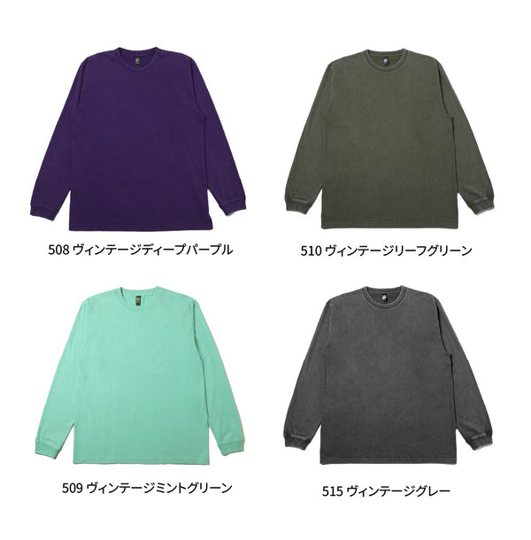 6.6oz ロングスリーブヴィンテージTシャツ 1.6インチリブ (DF-1201S) 商品写真4
