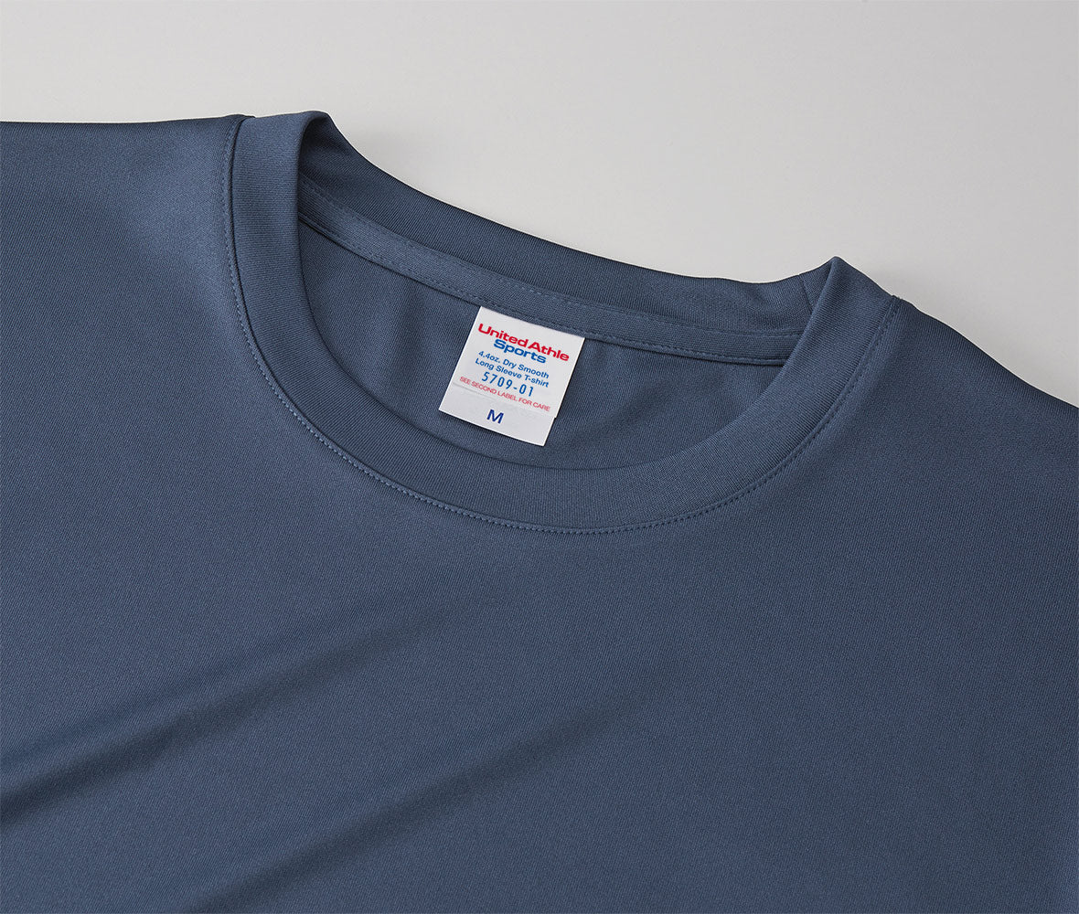 4.4oz ドライスムース リサイクルポリエステル ロングスリーブ Tシャツ (UA-570901)