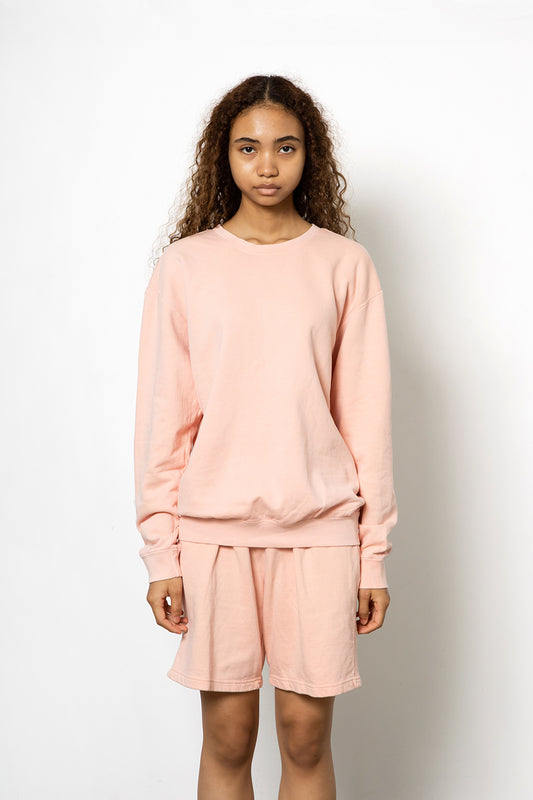 6.4 oz ガーメントダイ ライトウェイト クルーネック スウェットシャツ (CC-1466)