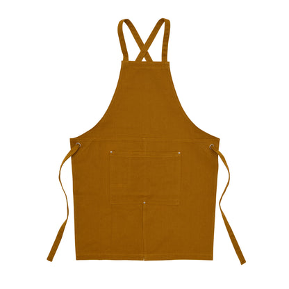 12.2oz ウォッシュ キャンバス＆ツイル エプロン (UA-138401)