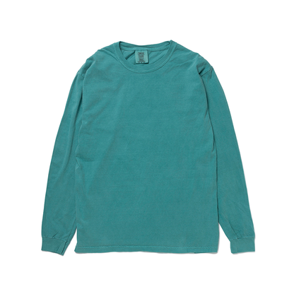 【インクジェット刺繍】6.1oz Garment Dyed Long Sleeve Tee (CC-6014)