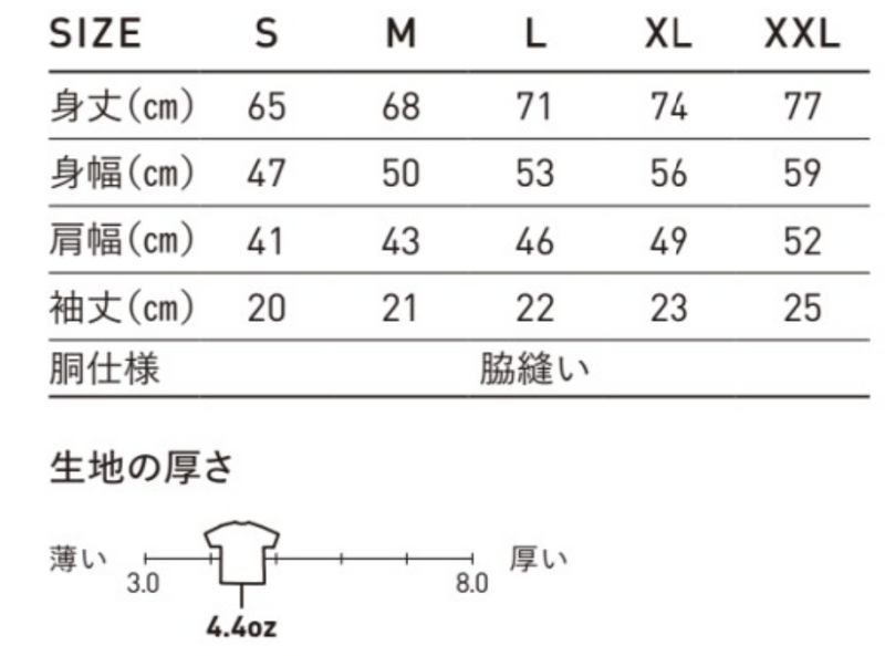 サイズチャート