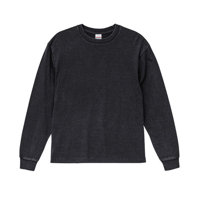 6.2oz オープンエンド フェードウォッシュ ロングスリーブ Tシャツ 2.1インチリブ (UA-423101)