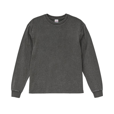6.2oz オープンエンド フェードウォッシュ ロングスリーブ Tシャツ 2.1インチリブ (UA-423101)