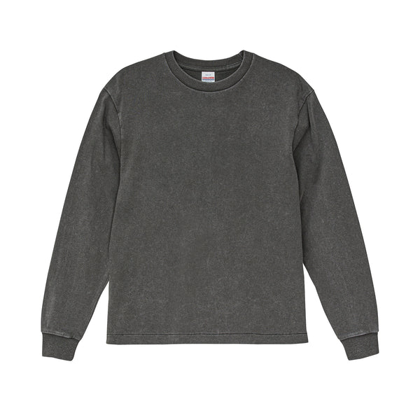 6.2oz オープンエンド フェードウォッシュ ロングスリーブ Tシャツ 2.1インチリブ (UA-423101)