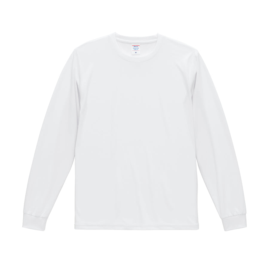4.4oz ドライスムース リサイクルポリエステル ロングスリーブ Tシャツ (UA-570901)