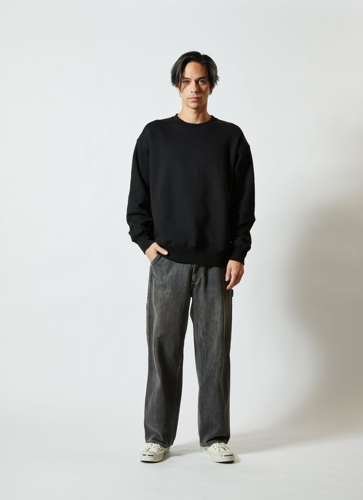 [Screen Print] 12.7oz Heavyweight Crew Neck Sweatshirt with Fleece Lining (UA-576901) 