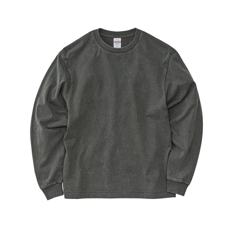 6.2oz オープンエンド フェードウォッシュ ロングスリーブ Tシャツ 2.1インチリブ (UA-423101)