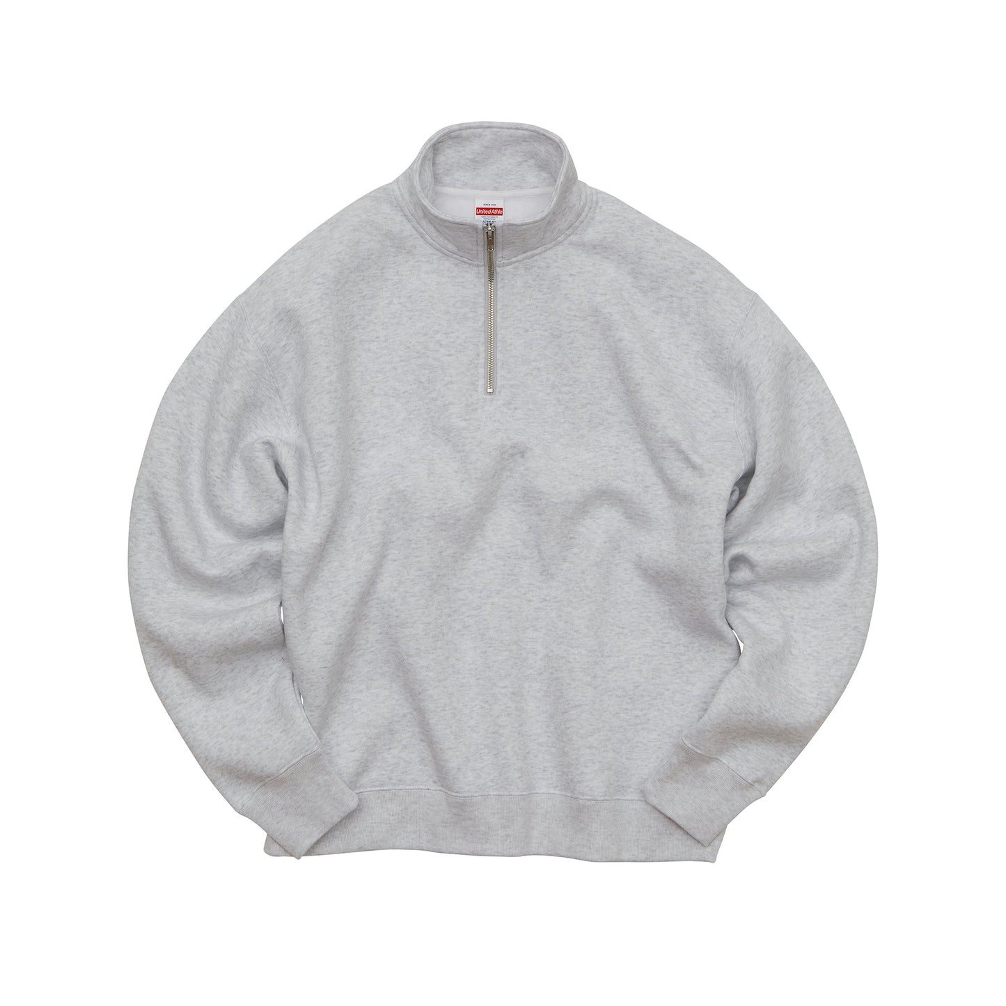 【インクジェット・刺繍】10.0oz T/C ルーズフィット ハーフジップ スウェット 裏起毛 (UA-5788)