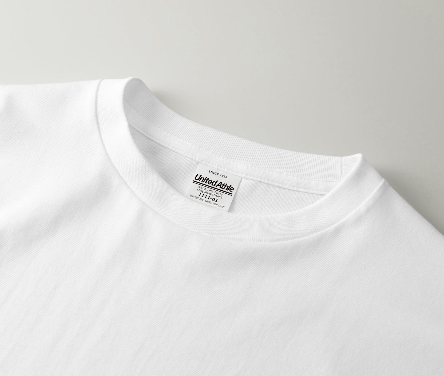 6.5oz ファインジャージー ロングスリーブ Tシャツ 2.1インチリブ (UA-111101)