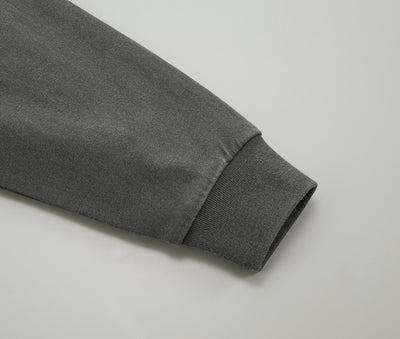 6.2oz オープンエンド フェードウォッシュ ロングスリーブ Tシャツ 2.1インチリブ (UA-423101)