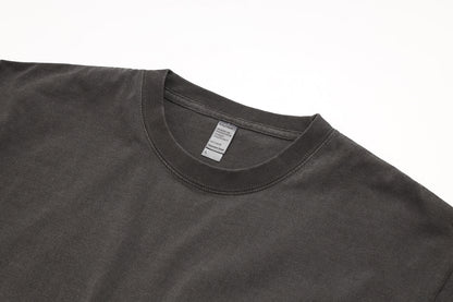 6.6oz ロングスリーブガーメントダイTシャツ 1.6インチリブ (DF-1201D)