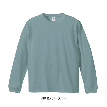 6.6oz ロングスリーブコンフォートTシャツ 1.6インチリブ (DF-1201)