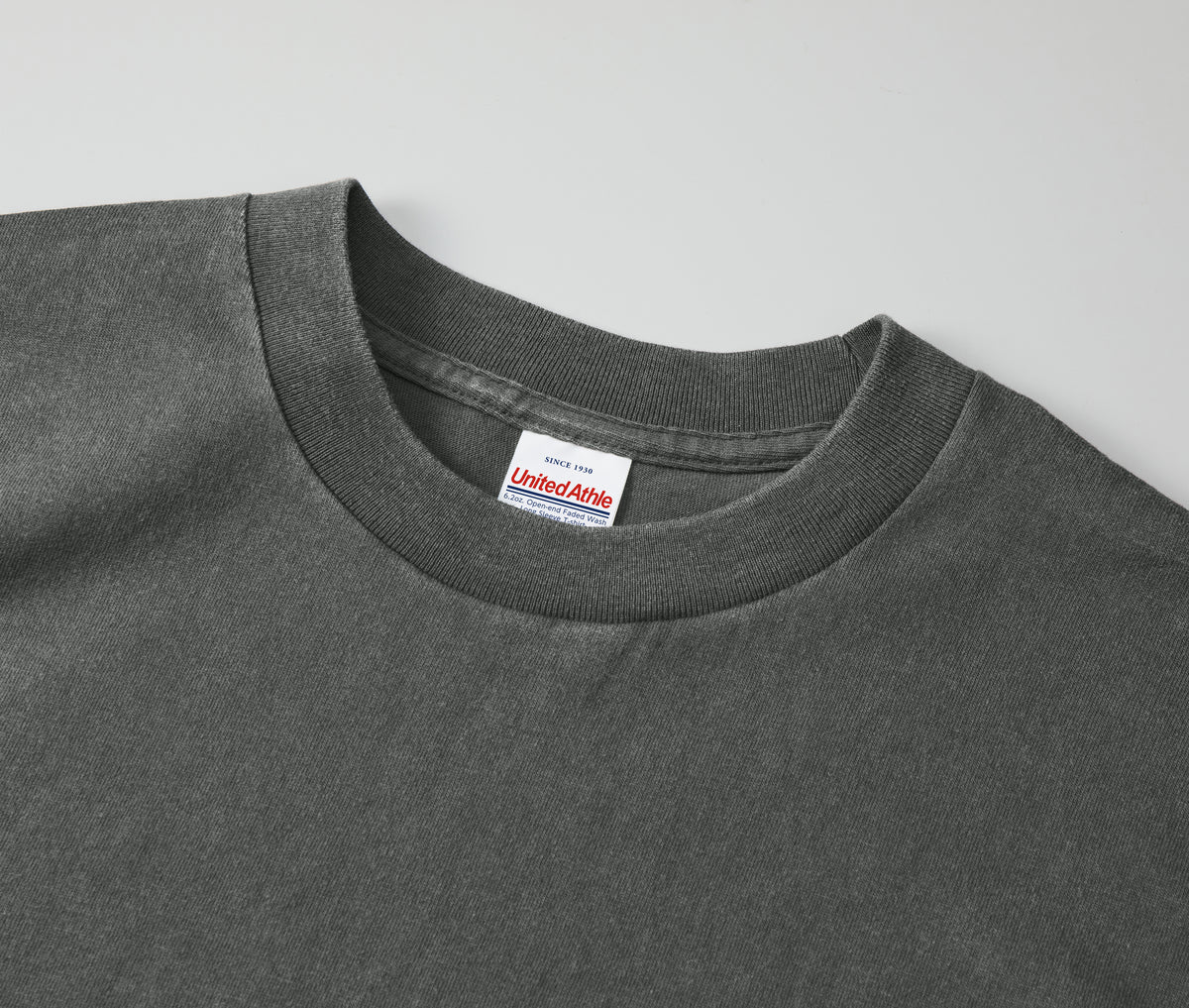 6.2oz オープンエンド フェードウォッシュ ロングスリーブ Tシャツ 2.1インチリブ (UA-423101)