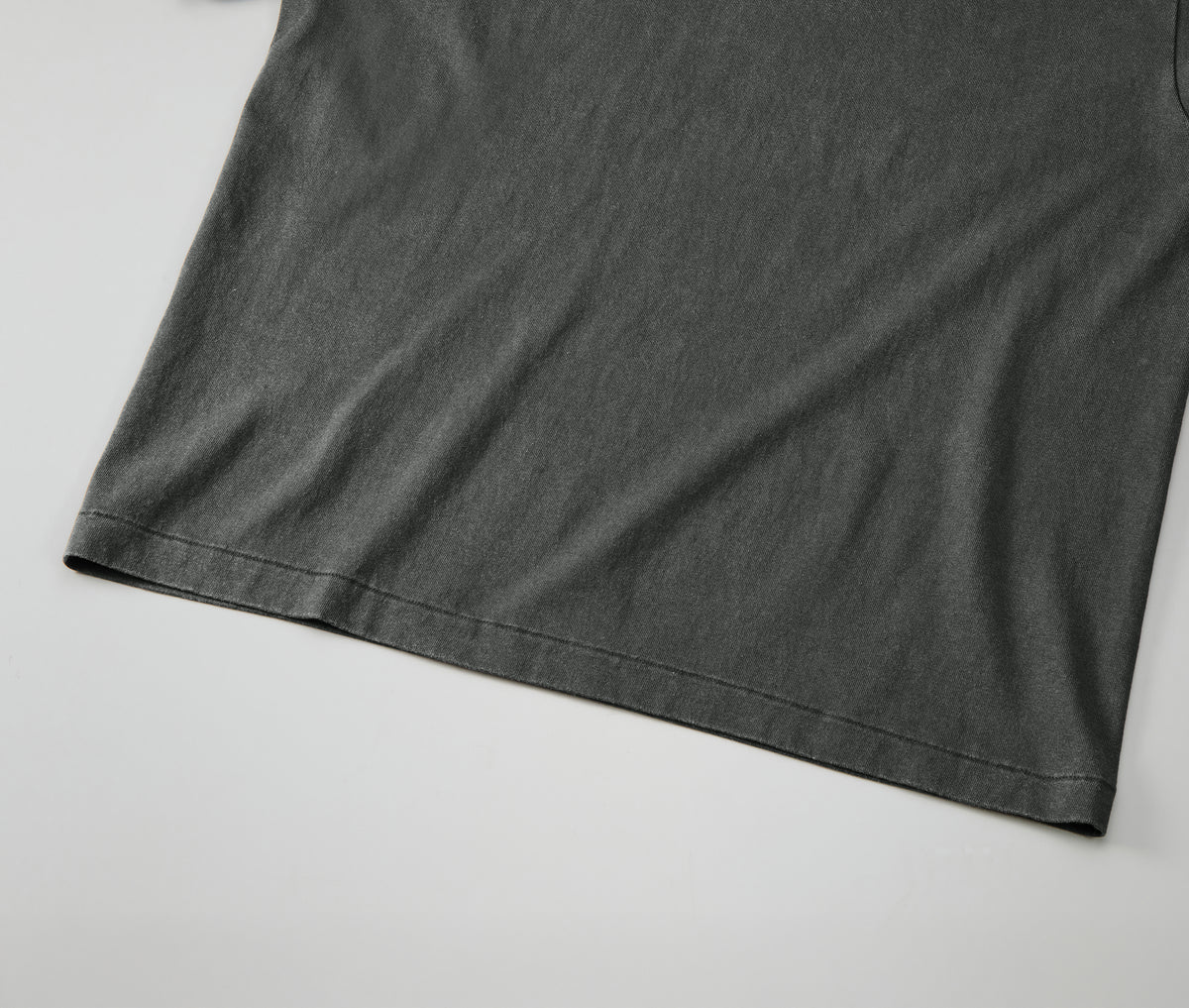 6.2oz オープンエンド フェードウォッシュ ロングスリーブ Tシャツ 2.1インチリブ (UA-423101)