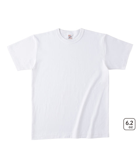 6.2oz オープンエンド マックスウェイト バインダーネックTシャツ (CAS-OE1118)