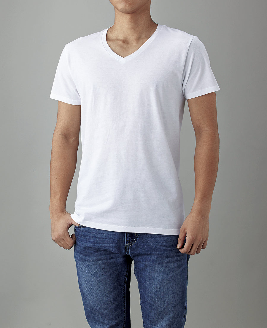 4.3oz スリムフィット VネックTシャツ(TR-113)