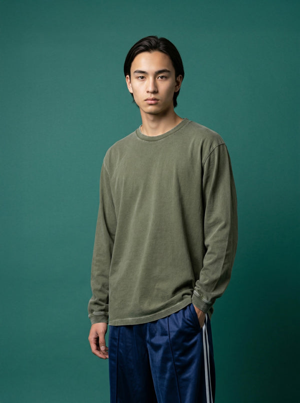 6.6oz ロングスリーブヴィンテージTシャツ 1.6インチリブ (DF-1201S) 商品写真6