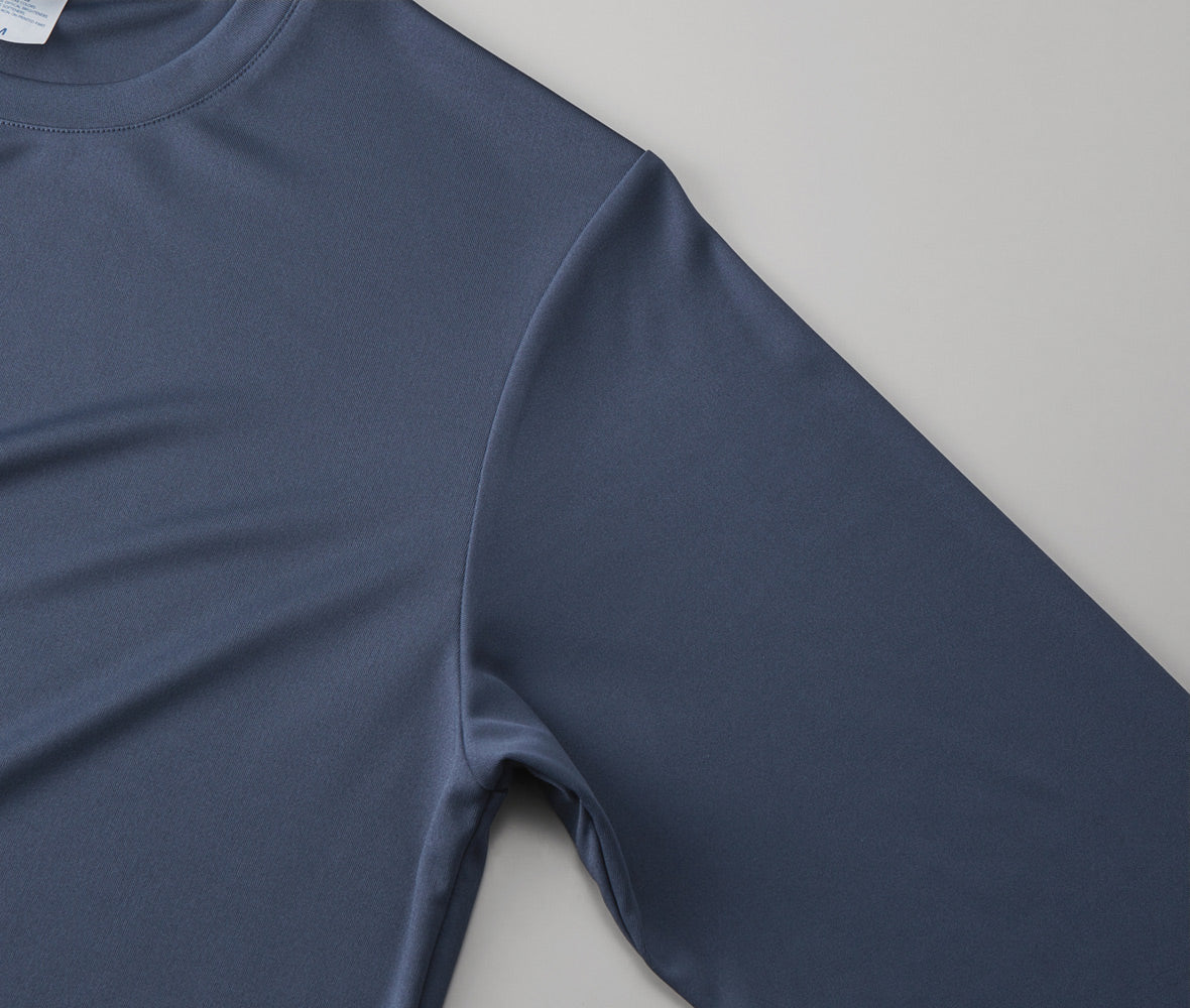 4.4oz ドライスムース リサイクルポリエステル ロングスリーブ Tシャツ (UA-570901)