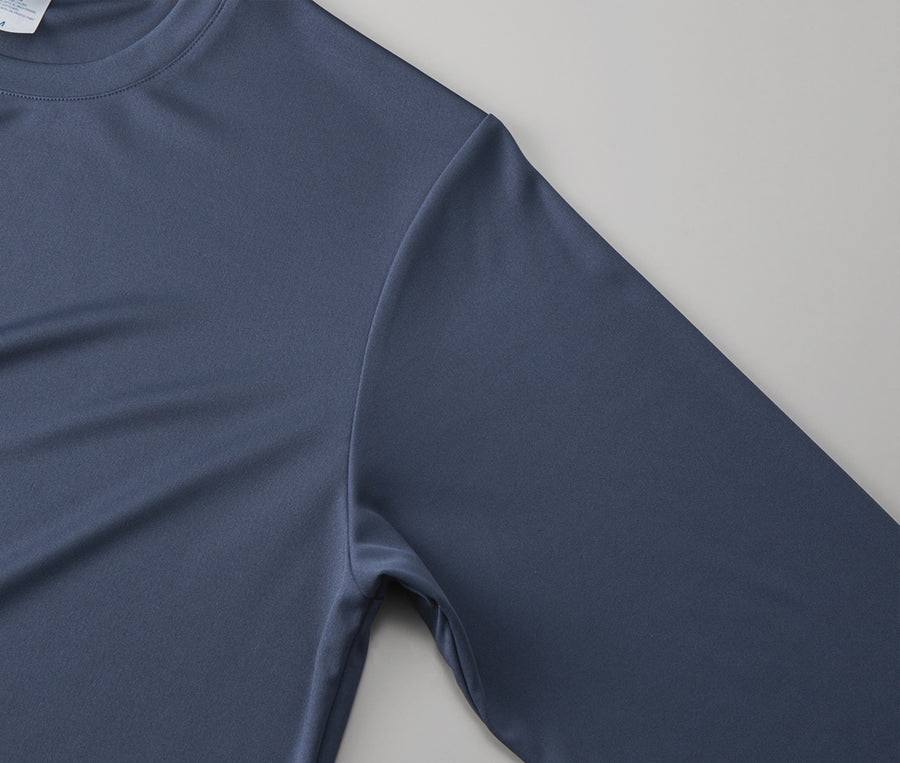 4.4oz ドライスムース リサイクルポリエステル ロングスリーブ Tシャツ (UA-570901)