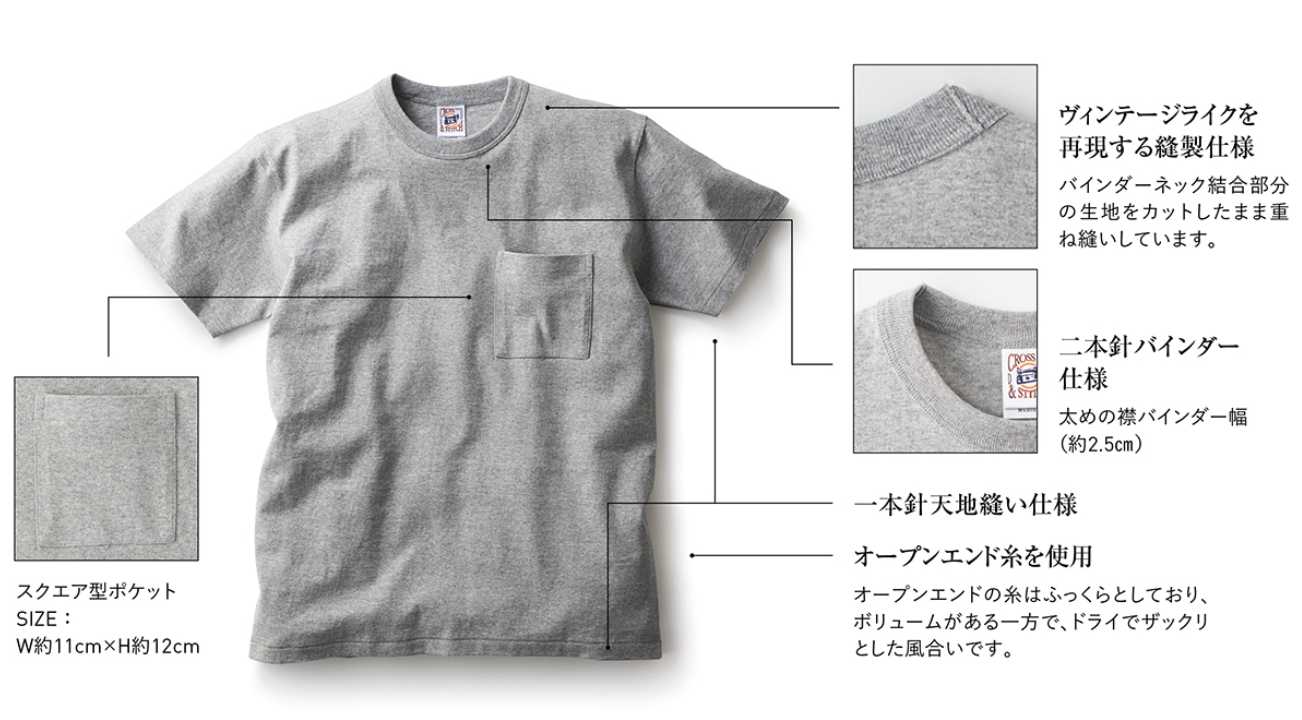 [Screen Print] 6.2oz Open-End Max Weight Binder Neck Pocket T-Shirt (CAS-oe1119)