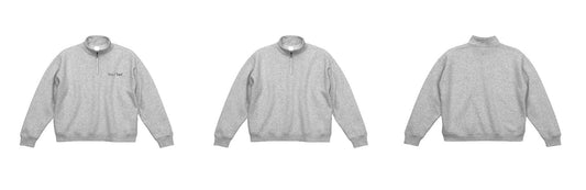 [Screen Print] 10.0oz T/C Loose Fit Half-Zip Sweatshirt with Fleece Lining (UA-5788) 