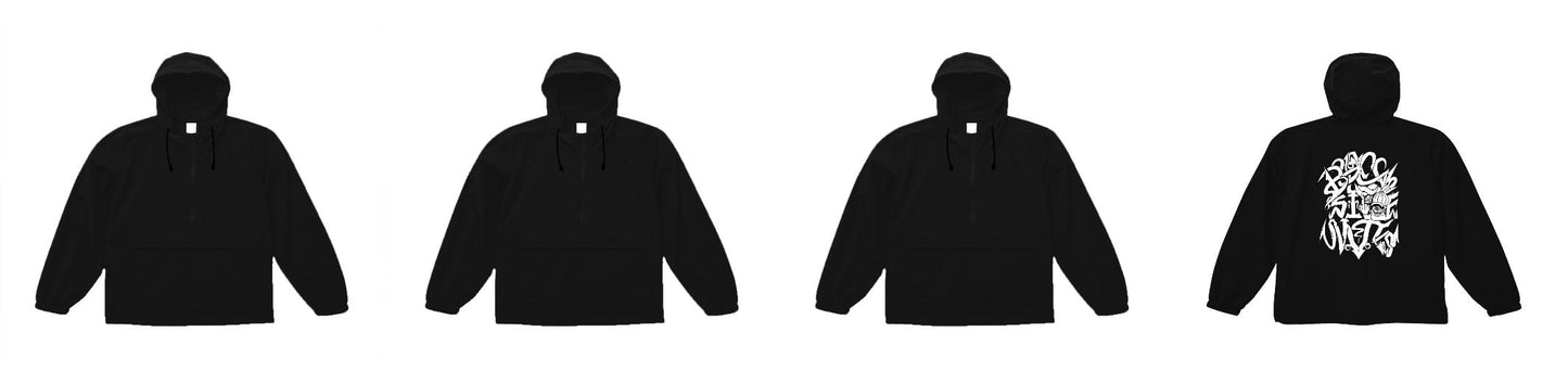 Screen Print Cotton-Like Nylon Anorak Parka (UA-7211)